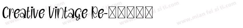 Creative Vintage Re字体转换